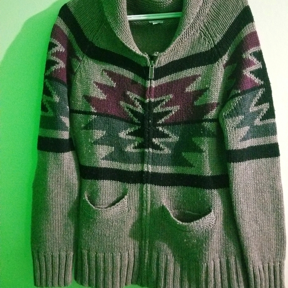 Women's Zip-Up Sweater - Picture 1 of 4